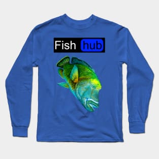 Fish hub napoleon wrasse Long Sleeve T-Shirt
